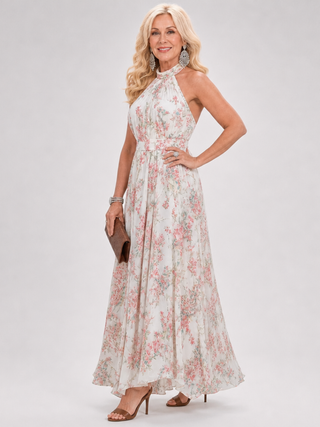 Robe mi-longue Guinevere™ à imprimé fleuri et jupe fluide