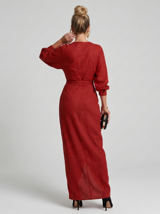 Cecilia | Robe Midi Drapée