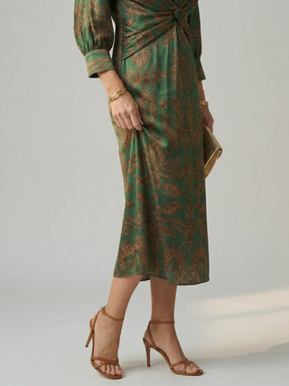 Maureen | Robe Midi à Devant Torsadé