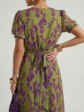 Clarissa | Robe Midi Florale Décontractée