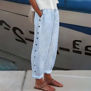 Dagny | Pantalon Rayé d'Été Élégant