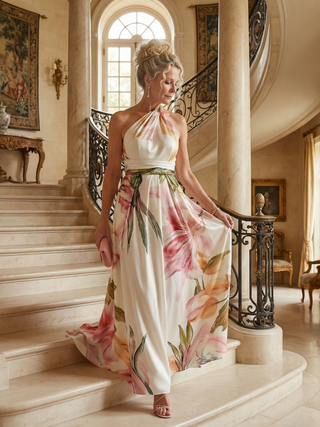 Robe longue légère à fleurs Amiel™