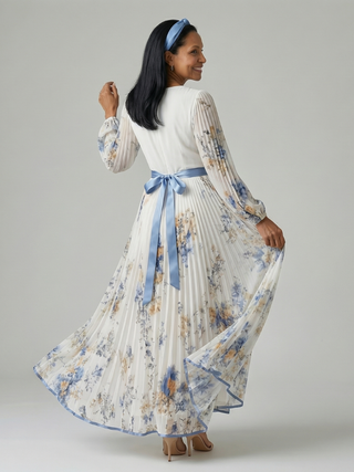 Rielle | Robe Midi Drapée Plissée