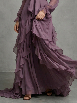 Gloria | Robe Maxi à Col Nœud