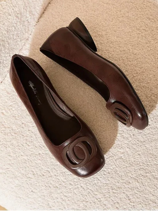 Opium Leather Flats