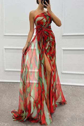 Nicolette | Robe de Soirée Drapée à Une Épaule