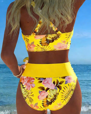 Marta™ | Bikini fleuri contrastant Roos
