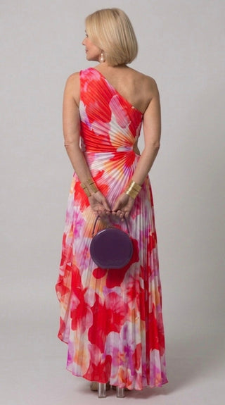 Victoria | Robe Maxi Plissée à Une Épaule
