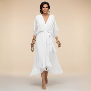 Monica | Robe à Col V