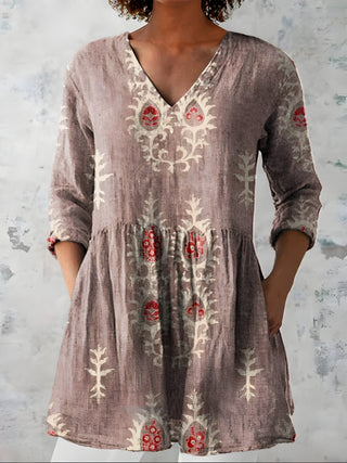 Everly | Blouse Longue avec Décolleté en V