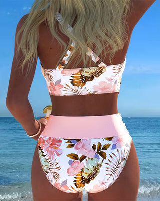 Marta™ | Bikini fleuri contrastant Roos