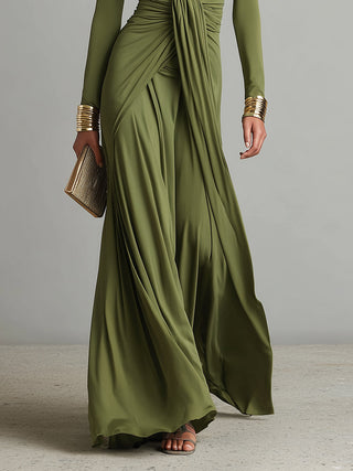 EVELYN™ - ROBE LONGUE EN SOIE GLAMOUR
