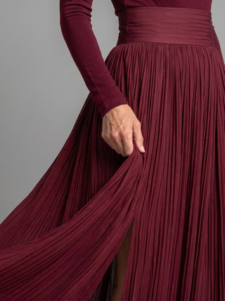 Diane | Robe Midi à Manches Longues et Col Roulé