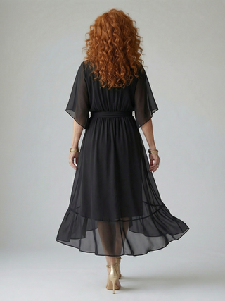 Mireille | Robe Midi Doucement Drapée