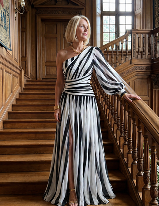 Amelie | Robe Maxi Fluide à Épaule Unique