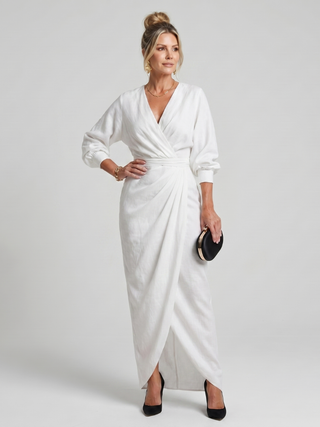 Cecilia | Robe Midi Drapée