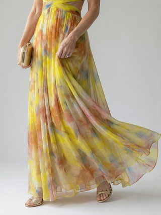 Lindsay | Robe Maxi à Enveloppe Fluide