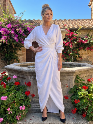 Cecilia | Robe Midi Drapée