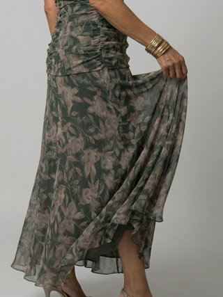 Calen | Robes Midi Fluides Off Shoulder