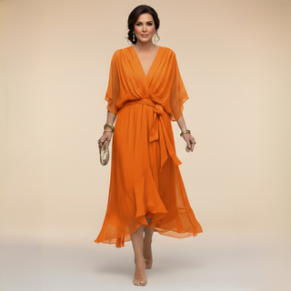 Monica | Robe à Col V
