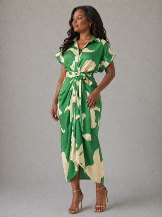 Patricia | Robe Chemise Élégante avec Ceinture