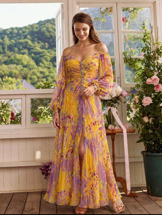 Kathleen | Robe Plissée Décolletée