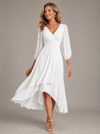 Mia™ | Robe Longue Élégante à Col V