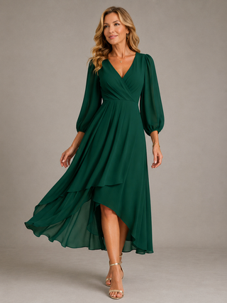 Mia™ | Robe Longue Élégante à Col V