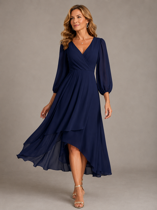 Mia™ | Robe Longue Élégante à Col V