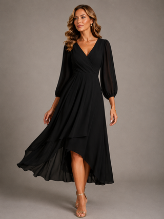 Mia™ | Robe Longue Élégante à Col V