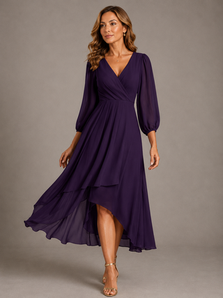 Mia™ | Robe Longue Élégante à Col V
