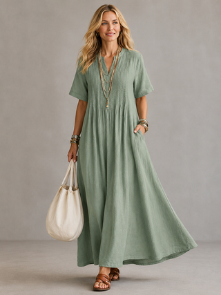 Nathalia™ | Robe Plissée
