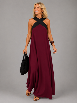 Velora™ | Robe Maxi Élégance Croisée