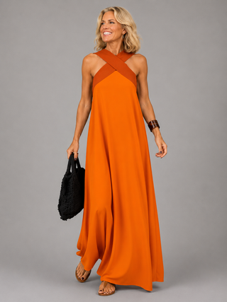 Velora™ | Robe Maxi Élégance Croisée