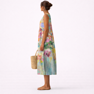 Carla™ | Robe Midi Multicolore Élégante