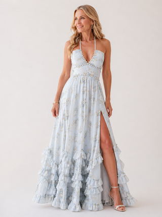 Cora | Robe Maxi à Volants Romantique