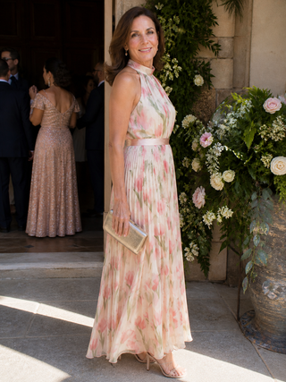 Juliana | Robe Midi Fleurie à Col Halter