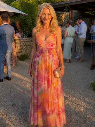 Lindsay | Robe Maxi à Enveloppe Fluide
