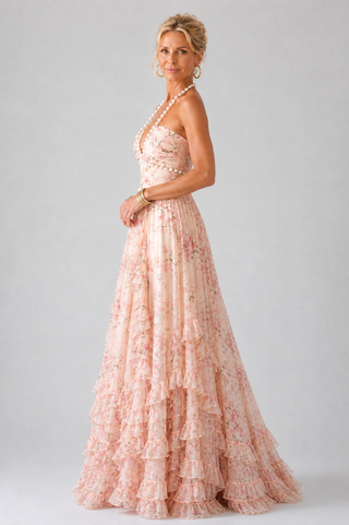 Cora | Robe Maxi à Volants Romantique