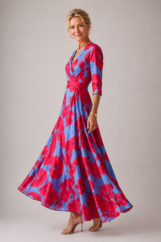 Colette | Robe Maxi Élegante à Enveloppe
