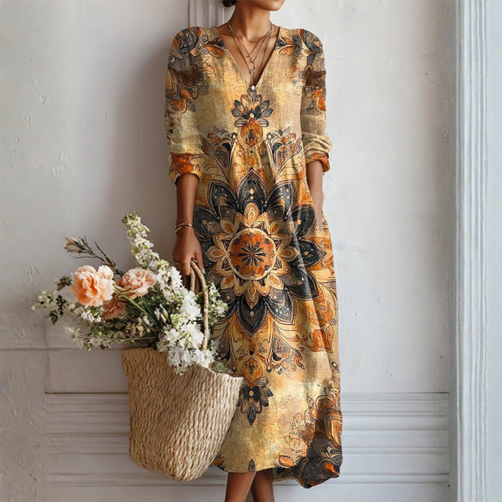 Dora™ | Robe Florale Élégance Naturelle