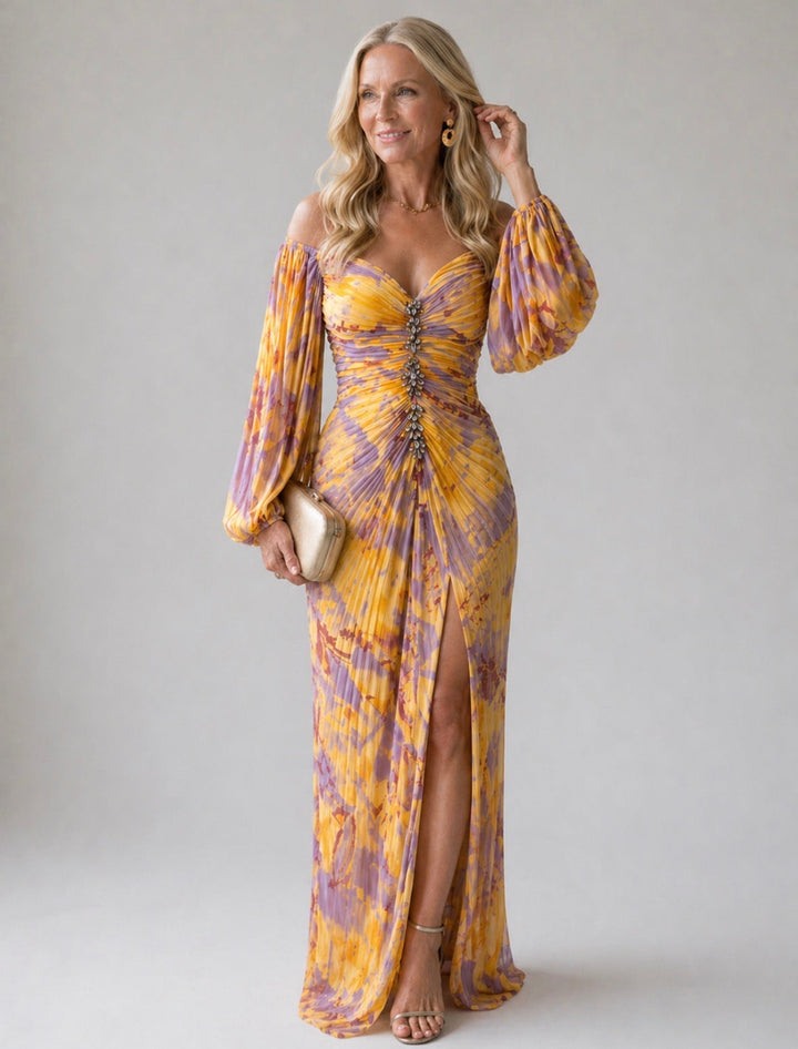Kathleen | Robe Plissée Décolletée