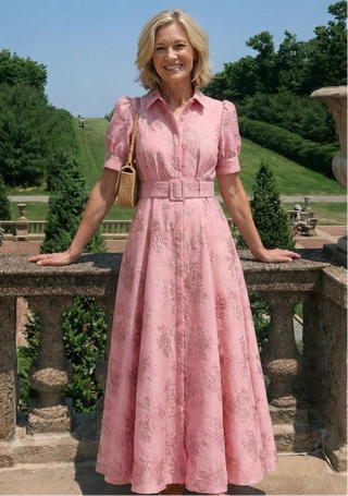 Rosella | Robe Maxi Fleurie Ceinturée