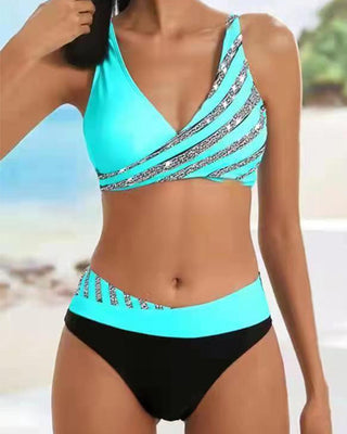 Candela™ | Bikini imprimé aux tons chauds