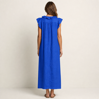 Josette | Robe Maxi à Volants et Décolleté en V
