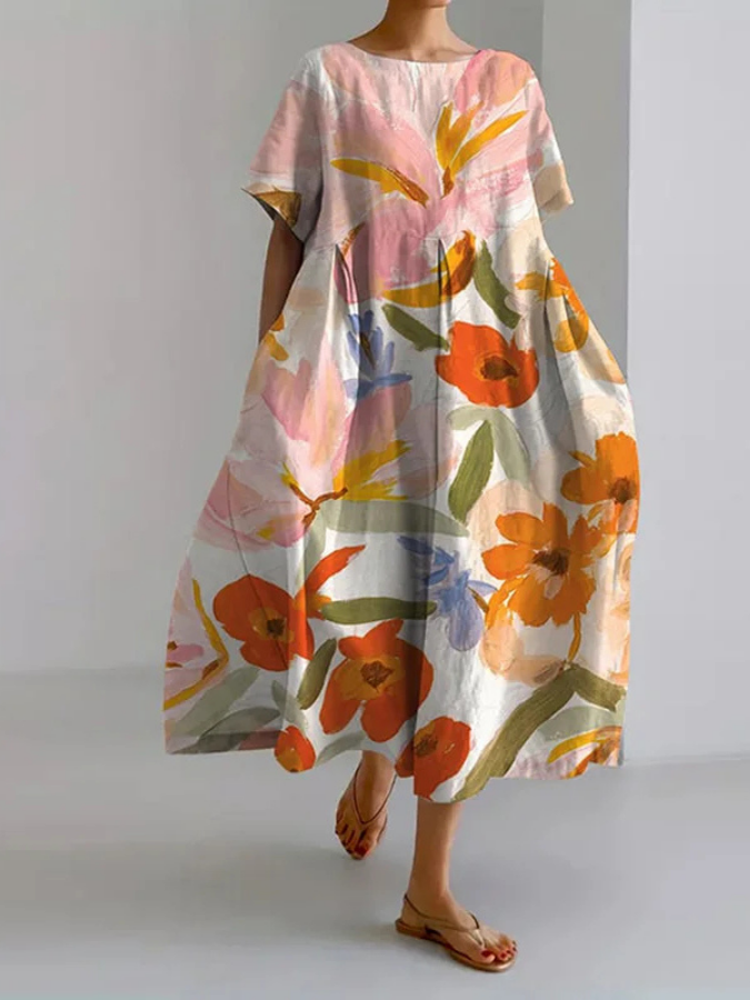 Valeno robe d'été fleurie