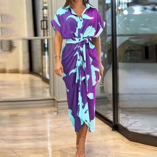 Patricia | Robe Chemise Élégante avec Ceinture