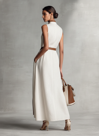 SUZANNE™ - ROBE LONGUE D’ÉTÉ ÉLÉGANTE À COL EN V