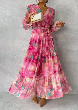 Elspeth | Robe portefeuille florale fluide