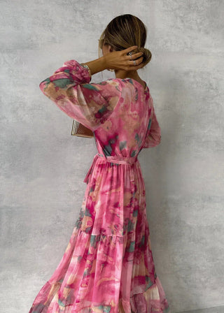 Elspeth | Robe portefeuille florale fluide